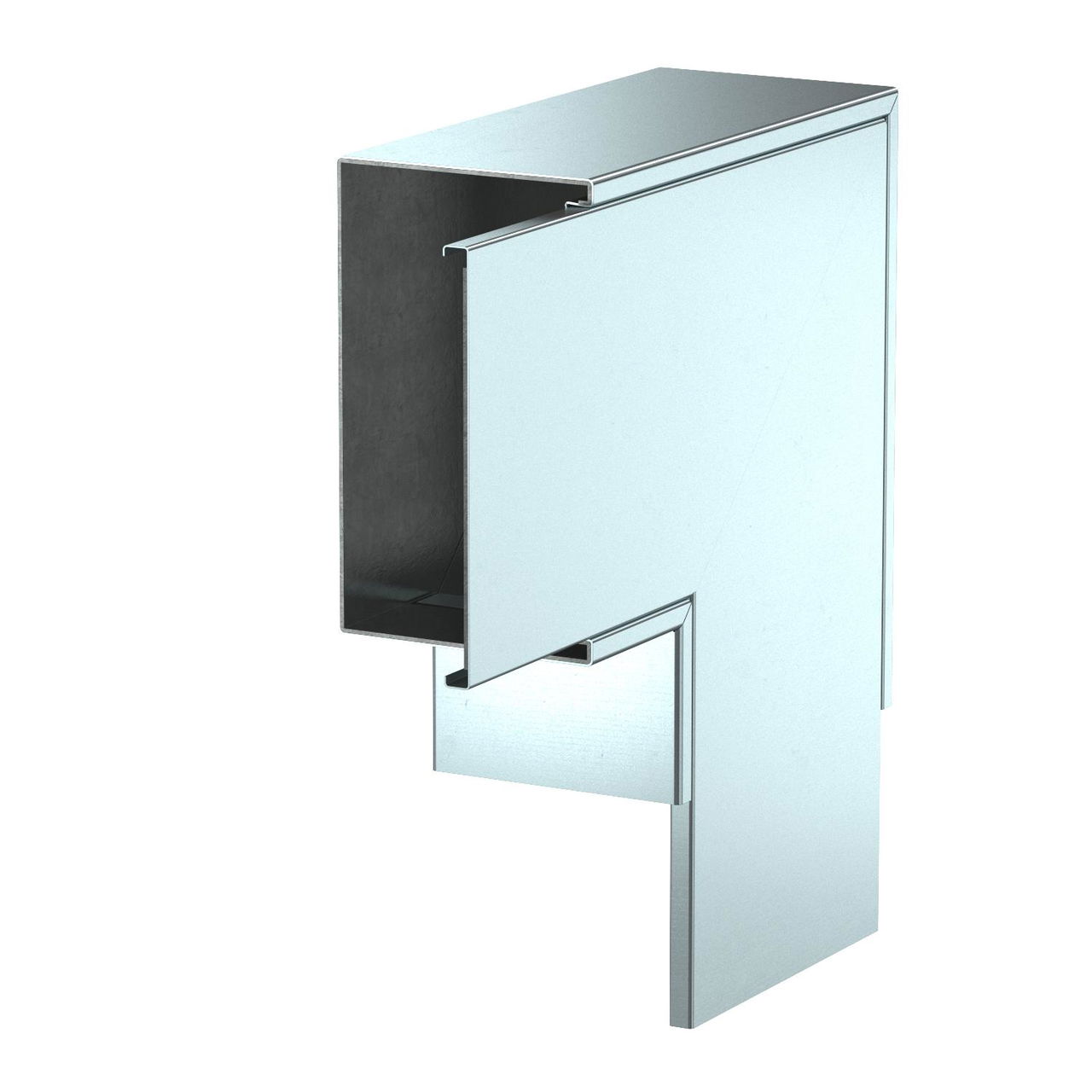 Ângulo plano com tecido antifogo 350x350x120 Aço galvanizado pelo método Sendzimir zinco