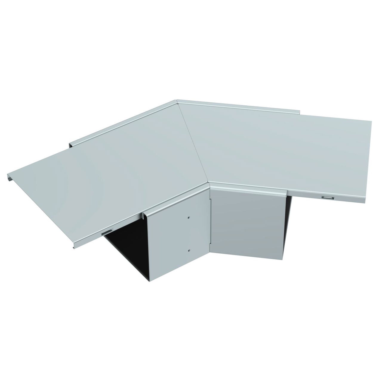 Flat angle with fire protection mesh 340x490x120 Aço galvanizado pelo método Sendzimir zinco