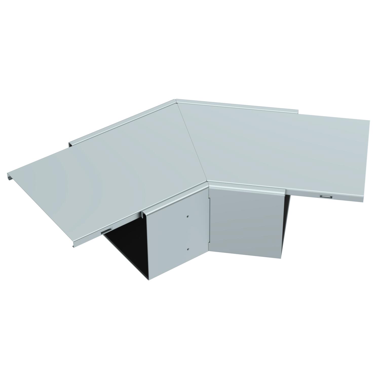 Flat angle with fire protection mesh 340x490x120 Aço galvanizado pelo método Sendzimir zinco