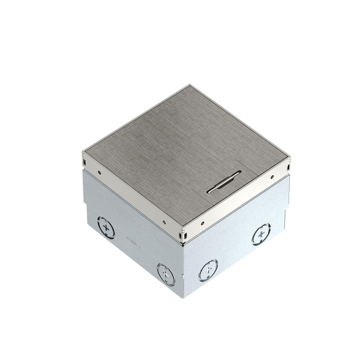 Floor socket unequipped, Cross hatch 140x140x110