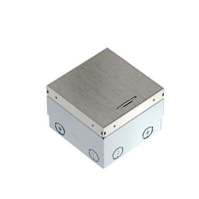 Floor socket unequipped, Cross hatch 140x140x110