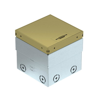 Caixa de pavimento não equipada 140x140x110 Latão