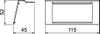 Suporte de montagem UDHOME-ONE 2x Modul 45 45x52x115 Aço inoxidável, livre de ferrugem