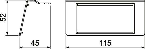 Suporte de montagem UDHOME-ONE 2x Modul 45 45x52x115 Aço inoxidável, livre de ferrugem – Imagem 2 de 2