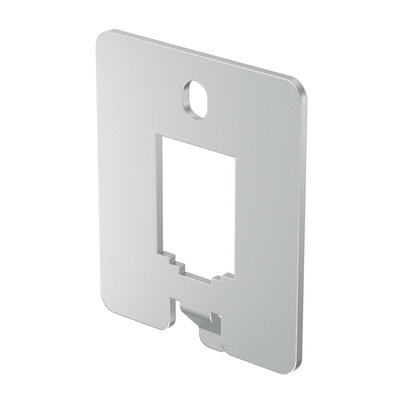Espelho para conectores para UDHOME-ONE Tipo B 38x46x1,5 Aço inoxidável, livre de ferrugem