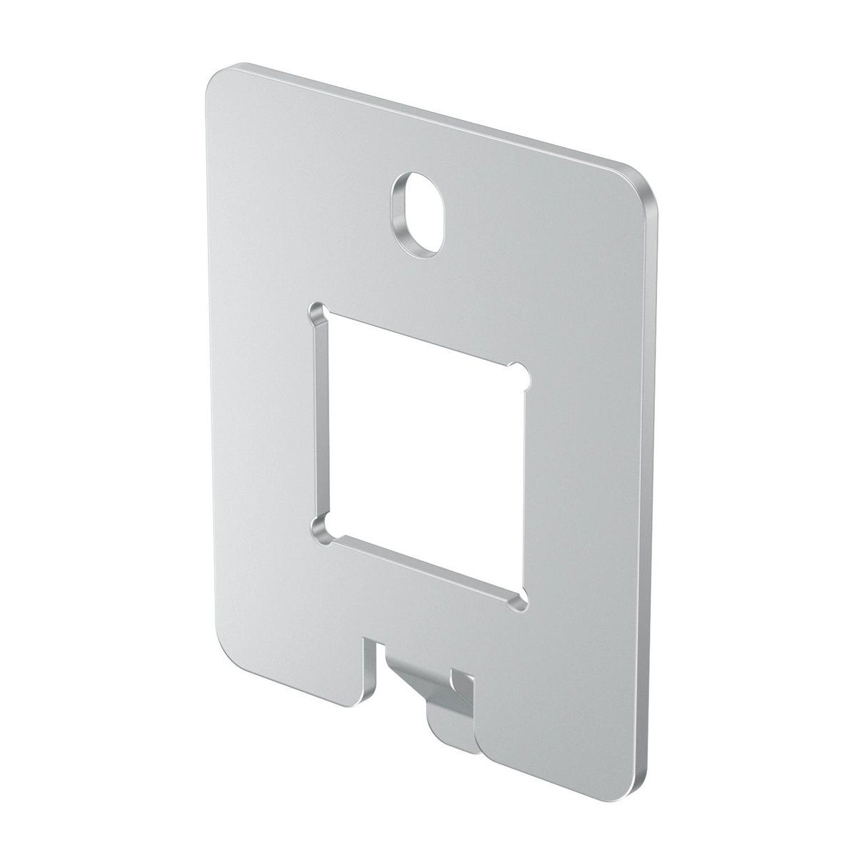 Espelho para conectores para UDHOME-ONE Tipo LE 38x46x1,5 Aço inoxidável, livre de ferrugem