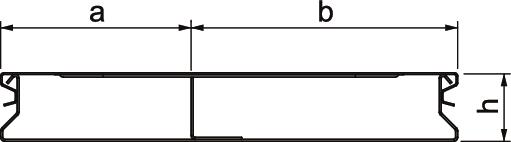 Calha de pavimento, 2 peças 2 vias 2000x190x28 Aço galvanizado pelo método Sendzimir – Imagem 2 de 3