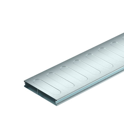 Calha de pavimento, 2 peças 2 vias 2000x190x28 Aço galvanizado pelo método Sendzimir