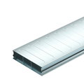Calha de pavimento, 2 peças 3 vias 2000x250x58 Aço galvanizado pelo método Sendzimir