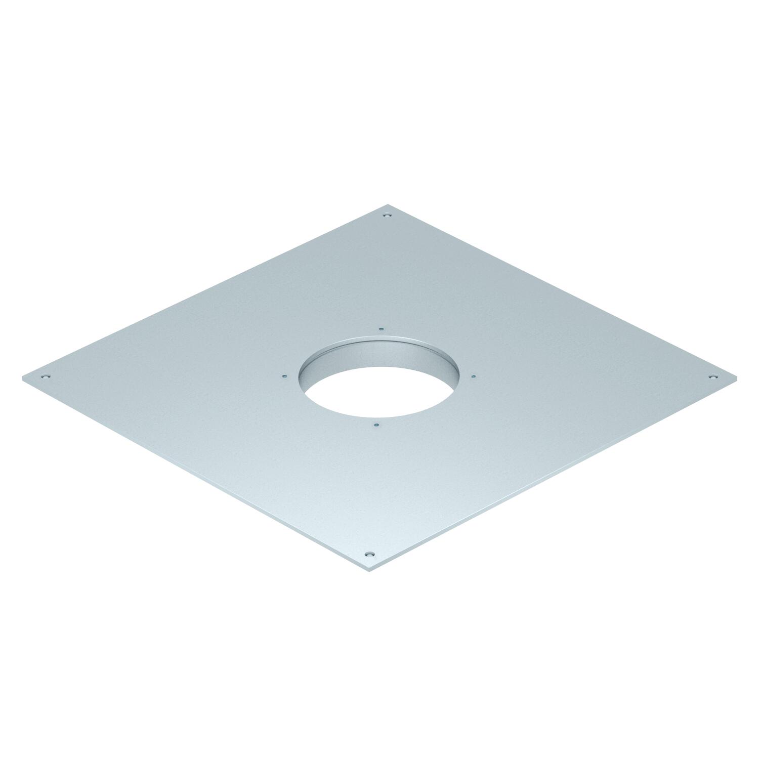 Mounting lid 350-3 for GES R2 383x383x28 Aço galvanizado pelo método Sendzimir