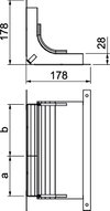 Cotovelo 2 vias para EÜK-2 330x177,7x177,7 Aço galvanizado pelo método Sendzimir
