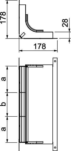 Cotovelo 3 vias para EÜK-2 430x177,7x177,7 Aço galvanizado pelo método Sendzimir – Imagem 2 de 3
