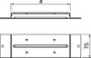 União condutora para EÜK-2 263x75x28,2 Aço galvanizado pelo método Sendzimir