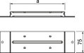 União condutora para EÜK-2 263x75x28,2 Aço galvanizado pelo método Sendzimir