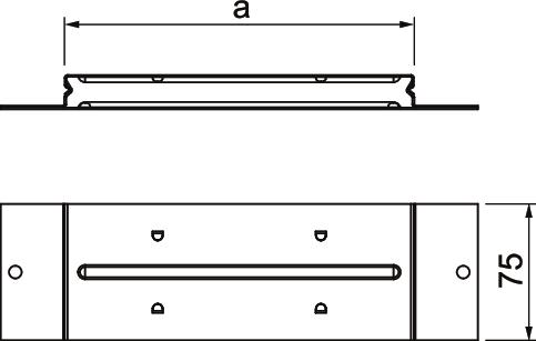 União condutora para EÜK-2 263x75x28,2 Aço galvanizado pelo método Sendzimir – Imagem 2 de 3