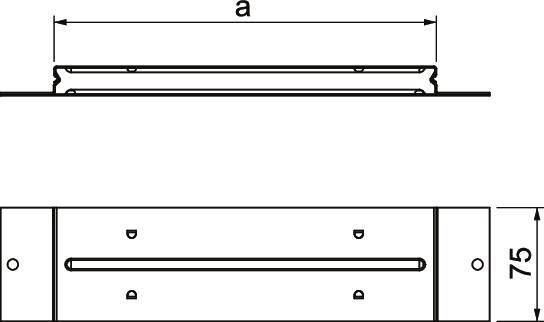 União condutora para EÜK-2 323x75x28,2 Aço galvanizado pelo método Sendzimir – Imagem 2 de 3