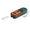 Suporte Connect WINSTA 2 laranja e 1 verde 208x76x45 Poliamida