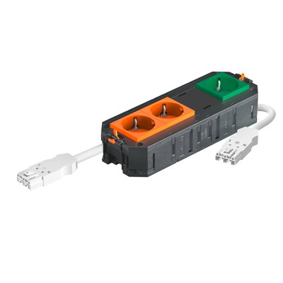Suporte Connect WINSTA 2 laranja e 1 verde 208x76x45 Poliamida