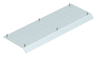 Tampa cega p/ calha instalação superfície Aço galvanizado pelo método Sendzimir