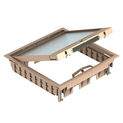 Service outlet for universal mounting 264x264x67 Poliamida bege acinzentado RAL 1019