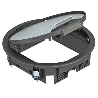 Tampa de encastramento para instalação Universal Ø234x61 Poliamida preto grafite RAL 9011