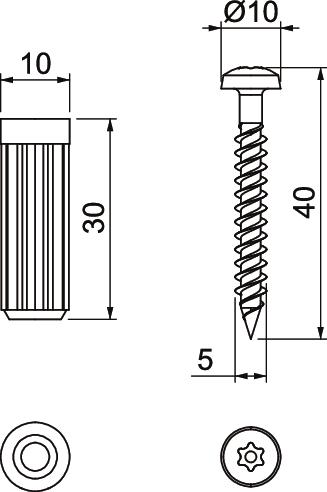 Ancoragem isolamento acústico com parafusos Elastómero termoplástico – Imagem 2 de 2