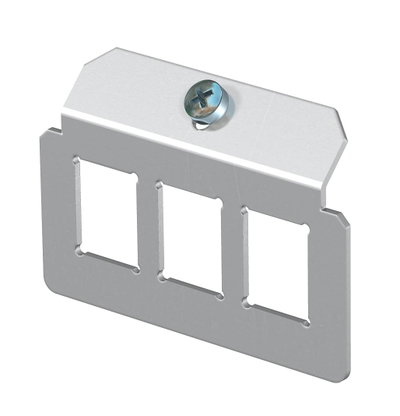 Platine para 3 conectores Tipo C Aço inoxidável, livre de ferrugem A2 1.4301