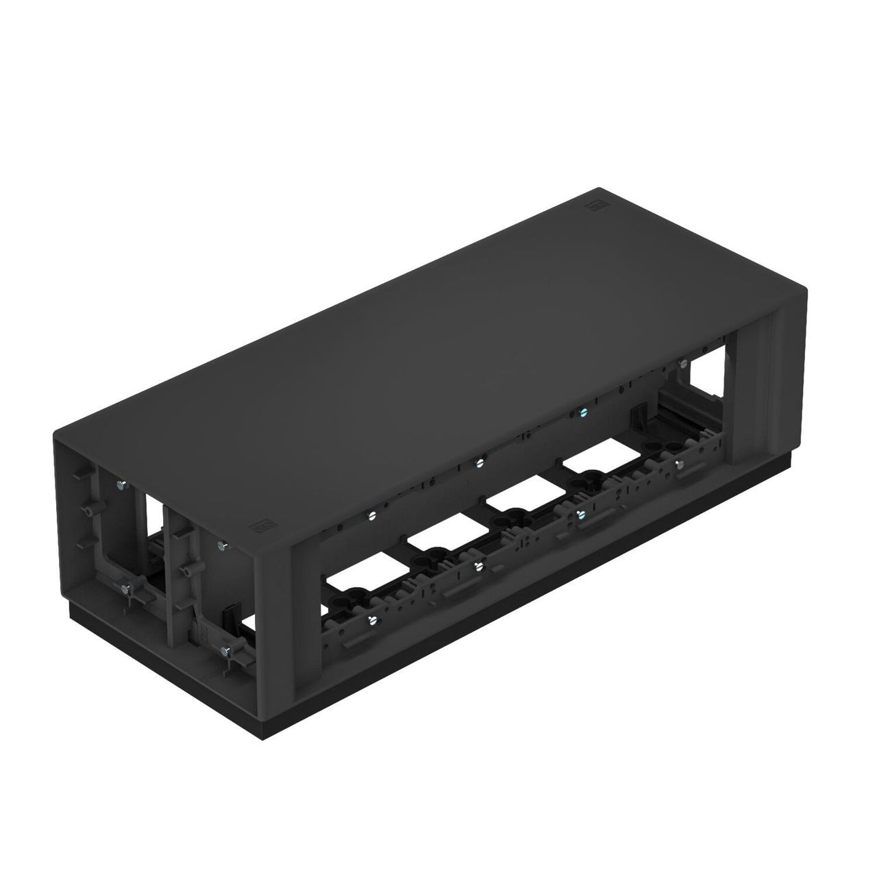 Telitank 375x154x109 Poliamida preto grafite RAL 9011