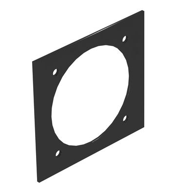 Espelho CEE para T12L 94.5x88mm Policloreto de vinilo preto grafite RAL 9011