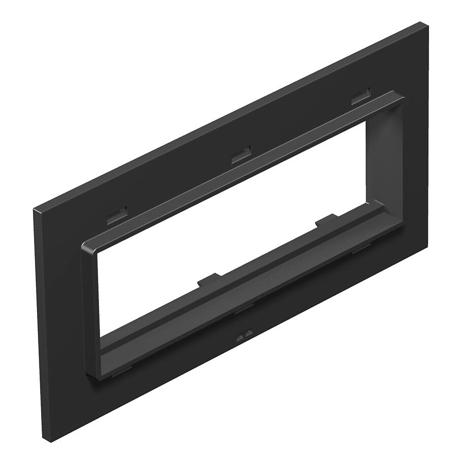 Espelho triplo Modul 45 para T4L/T8NL Poliamida preto grafite RAL 9011