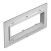 Espelho triplo Modul 45 para T4L/T8NL Poliamida cinzento claro RAL 7035