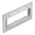 Espelho triplo Modul 45 para T4L/T8NL Poliamida cinzento claro RAL 7035