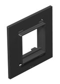 Espelho simples Modul 45 para T4L/T8NL Poliamida preto grafite RAL 9011