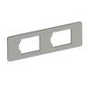 Espelho para 2 conectores Tipo B 77x24x1,5 Aço inoxidável, livre de ferrugem A2 1.4301