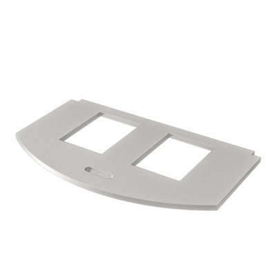 Placa de montagem para GES R2 para 2x Tipo A Aço inoxidável, livre de ferrugem A2 1.4301