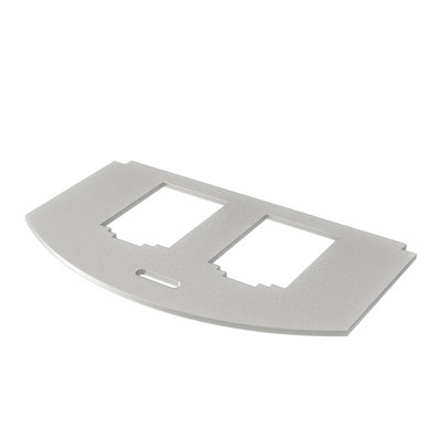 Mounting plate for GES R2 for 2x Typ B Aço inoxidável, livre de ferrugem A2 1.4301