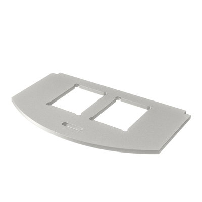 Placa de montagem para GES R2 para 2x Tipo C Aço inoxidável, livre de ferrugem A2 1.4301