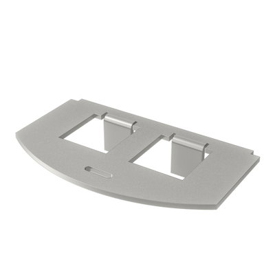 Mounting plate for GES R2 for 2x Typ F Aço inoxidável, livre de ferrugem A2 1.4301