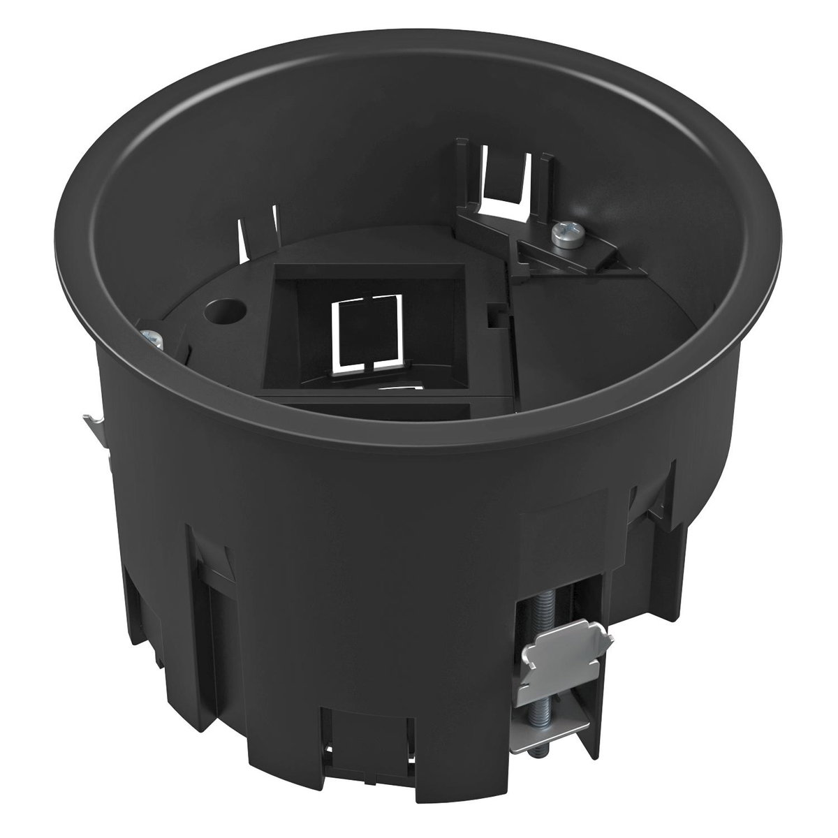 Suporte de montagem para GESR2 para 2x 1 Modul 45 Poliamida preto grafite RAL 9011