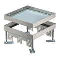 Tampa nivelável quadrada SL1 cega 243x243x105 Aço inoxidável, livre de ferrugem