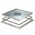 Cassete para grandes cargas para tubo periscópio 383x383x20 Aço inoxidável, livre de ferrugem A2 1.4301