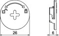 Twist lock for corner brackets for UZD4 Zinco fundido sobre pressão
