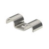 Abraçadeira metálica uma patilha, 2 cabos 12mm Aço inoxidável, livre de ferrugem 1.4301 A2 1.4301 brilhante, pós-tratamento