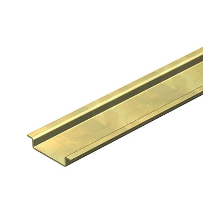 Calha DIN não perfurada 2000x35x7,5 Aço eletrogalvanizado, passivado transparente