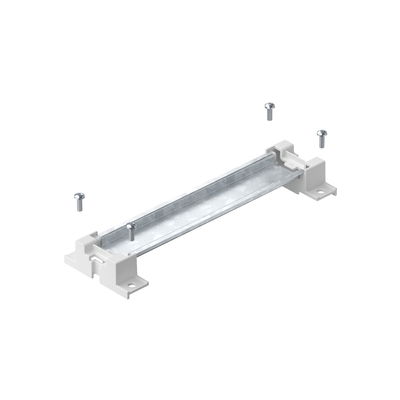 Top hat rail with support and screws 156x35x7,5