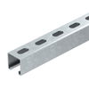 Perfil perfurado, rasgo 22mm 6000x41x41 Aço Galvanizado por imersão a quente após maquinação