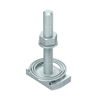 Hammerhead screw with spring for profile rail MS4121/4141 M8x60mm Aço Lamela de zinco