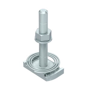 Hammerhead screw with spring for profile rail MS4121/4141 M8x60mm Aço Lamela de zinco