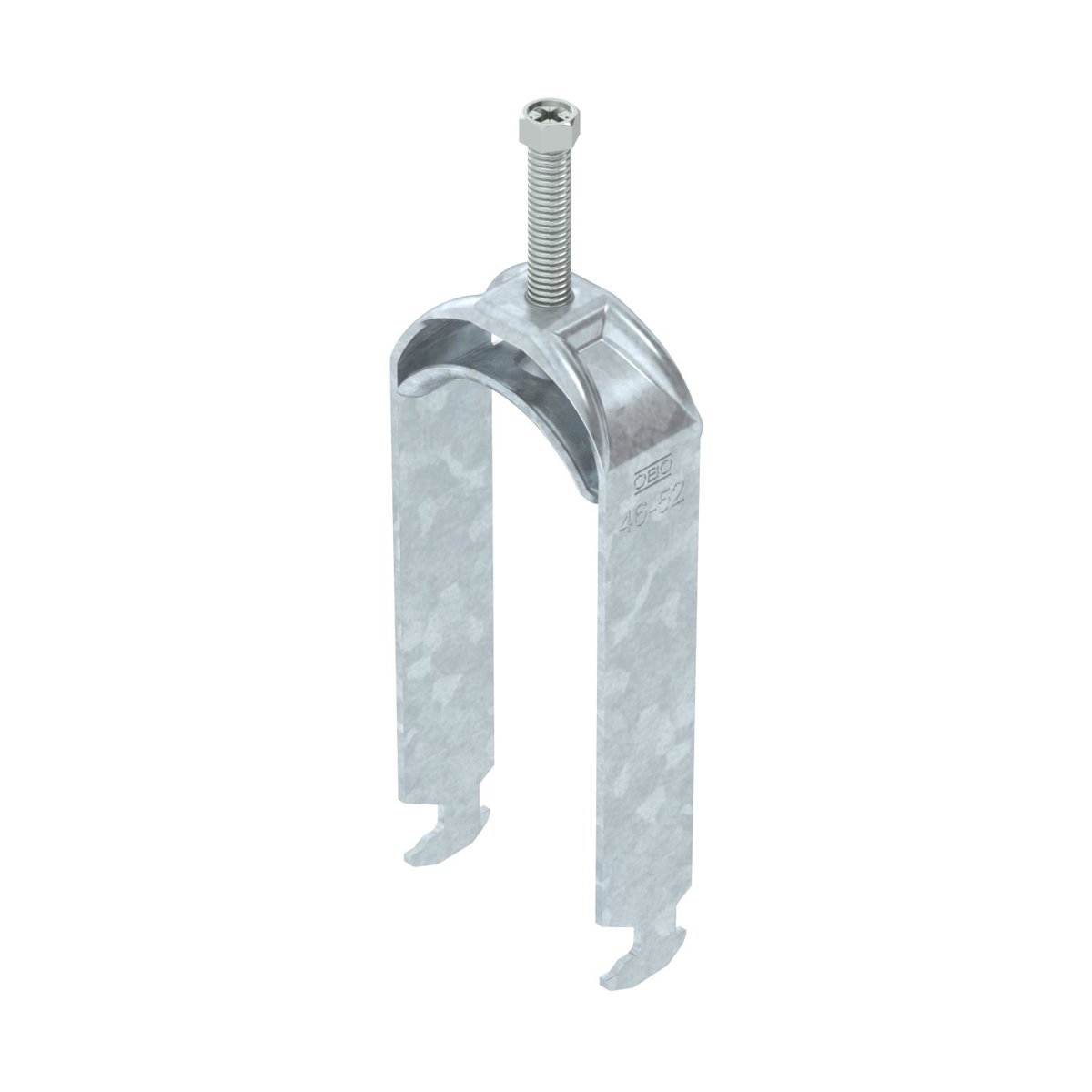 Abraçadeira BBS 2056 dupla 46-52mm Aço Galvanizado por imersão a quente após maquinação