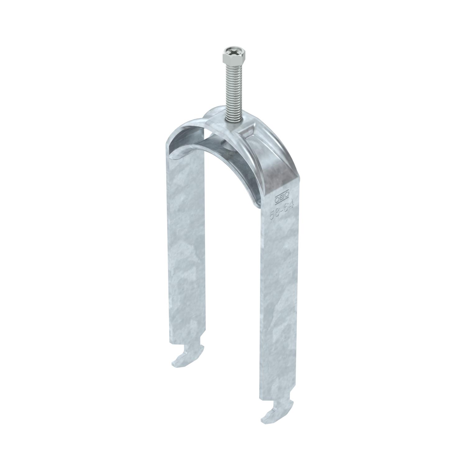 Abraçadeira BBS 2056 dupla 58-64mm Aço Galvanizado por imersão a quente após maquinação